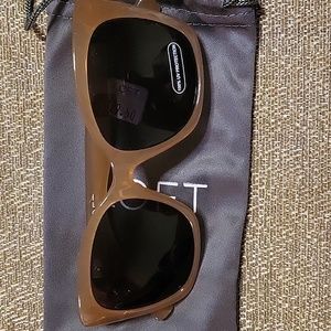 LOFT Sunglasses Tan Frames 100% UV Protection NWT